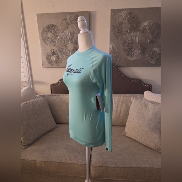 Rip Curl Hawaii Relaxed Fit Swim Shirt Rash Guard UPF 50+ Sz Med - Picture 4 of 13